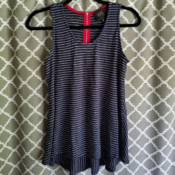 Anthropologie Tops - W5 Navy White Striped Top Anthropologie S